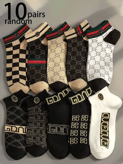 Multicolor-5 Pairs 2 Black White